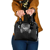Super Samoan Traditional Tribal Art Tattoos Shoulder Handbag Black Color - Polynesian Pride