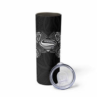 Super Samoan Traditional Tribal Art Tattoos Skinny Tumbler Black Color LT03 - Polynesian Pride