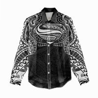 Super Samoan Traditional Tribal Art Tattoos Women Casual Shirt Black Color LT03 - Polynesian Pride