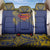 Super Samoan Traditional Tribal Art Tattoos Back Car Seat Cover Blue Color - Polynesian Pride