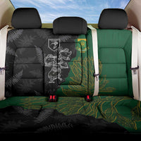 Aotearoa South Africa Rugby Freedom Cup Back Car Seat Cover Kiwi Warriors Haka with King Protea Symbol LT03 One Size Green - Polynesian Pride