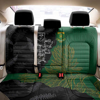 Aotearoa South Africa Rugby Freedom Cup Back Car Seat Cover Kiwi Warriors Haka with King Protea Symbol LT03 - Polynesian Pride