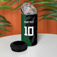 Custom Aotearoa South Africa Rugby Freedom Cup 4 in 1 Can Cooler Tumbler Kiwi Warriors Haka with King Protea Symbol LT03 - Polynesian Pride