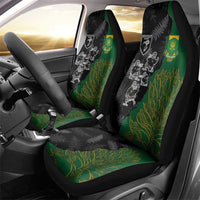 Aotearoa South Africa Rugby Freedom Cup Car Seat Cover Kiwi Warriors Haka with King Protea Symbol LT03 - Polynesian Pride