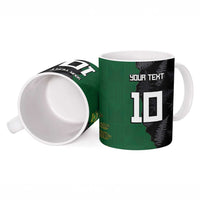 Custom Aotearoa South Africa Rugby Freedom Cup Ceramic Mug Kiwi Warriors Haka with King Protea Symbol - Polynesian Pride