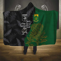 Aotearoa South Africa Rugby Freedom Cup Hooded Blanket Kiwi Warriors Haka with King Protea Symbol LT03 - Polynesian Pride