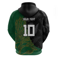 Custom Aotearoa South Africa Rugby Freedom Cup Hoodie Kiwi Warriors Haka with King Protea Symbol LT03 - Polynesian Pride