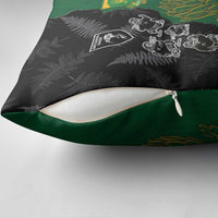 Aotearoa South Africa Rugby Freedom Cup Pillow Cover Kiwi Warriors Haka with King Protea Symbol LT03 - Polynesian Pride