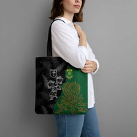 Aotearoa South Africa Rugby Freedom Cup Tote Bag Kiwi Warriors Haka with King Protea Symbol LT03 - Polynesian Pride