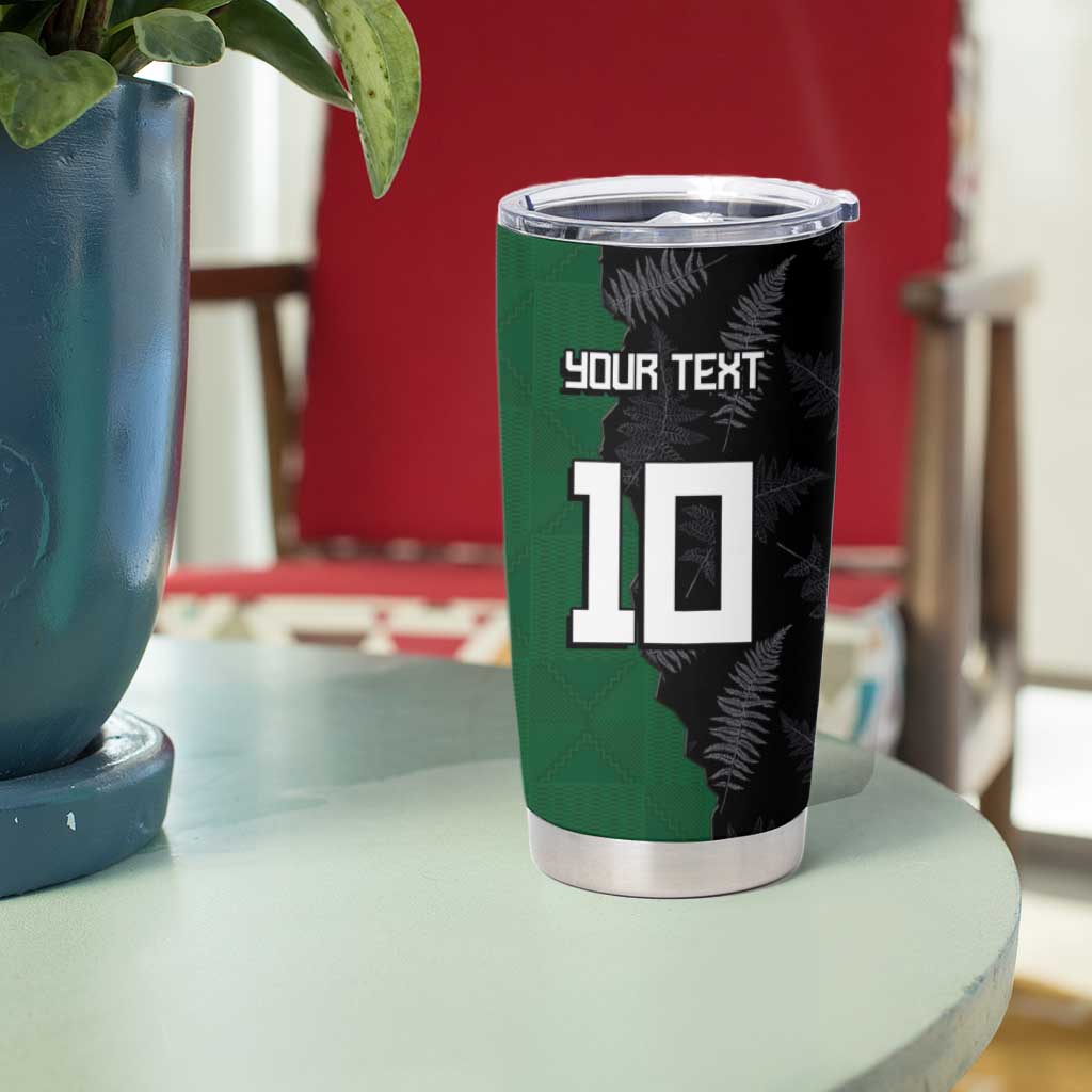 Custom Aotearoa South Africa Rugby Freedom Cup Tumbler Cup Kiwi Warriors Haka with King Protea Symbol LT03 - Polynesian Pride