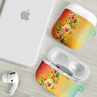 Hawaiian Tropical Fruits and Plants AirPods Case Kakau Pattern Summer Vibe LT03 - Polynesian Pride