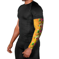 Hawaiian Tropical Fruits and Plants Arm Sleeves Kakau Pattern Summer Vibe LT03 - Polynesian Pride
