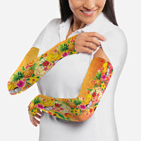 Hawaiian Tropical Fruits and Plants Arm Sleeves Kakau Pattern Summer Vibe LT03 - Polynesian Pride