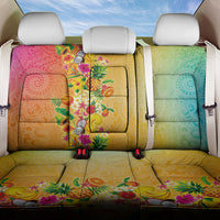 Hawaiian Tropical Fruits and Plants Back Car Seat Cover Kakau Pattern Summer Vibe LT03 One Size Multicolor - Polynesian Pride