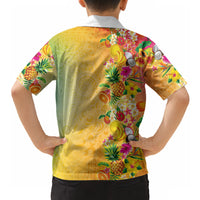 Hawaiian Tropical Fruits and Plants Hawaiian Shirt Kakau Pattern Summer Vibe LT03 - Polynesian Pride