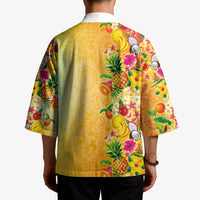 Hawaiian Tropical Fruits and Plants Kimono Kakau Pattern Summer Vibe LT03 - Polynesian Pride
