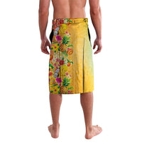 Hawaiian Tropical Fruits and Plants Lavalava Kakau Pattern Summer Vibe LT03 - Polynesian Pride