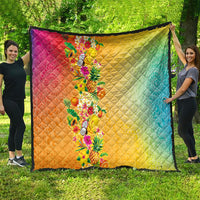 Hawaiian Tropical Fruits and Plants Quilt Kakau Pattern Summer Vibe LT03 - Polynesian Pride