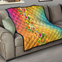 Hawaiian Tropical Fruits and Plants Quilt Kakau Pattern Summer Vibe LT03 - Polynesian Pride