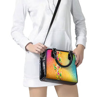 Hawaiian Tropical Fruits and Plants Shoulder Handbag Kakau Pattern Summer Vibe LT03 - Polynesian Pride