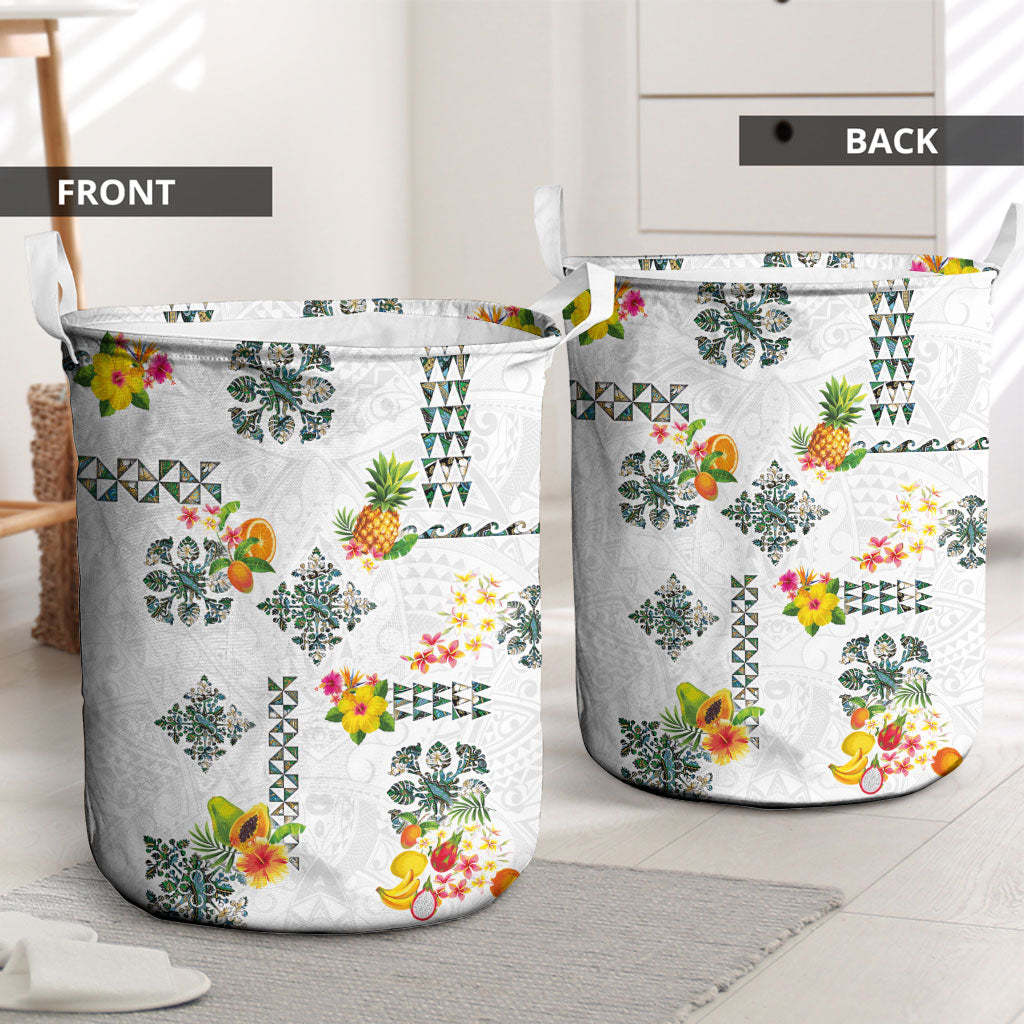 Hawaiian Quilts Laundry Basket Tropical Fruits and Plants LT03 - Polynesian Pride