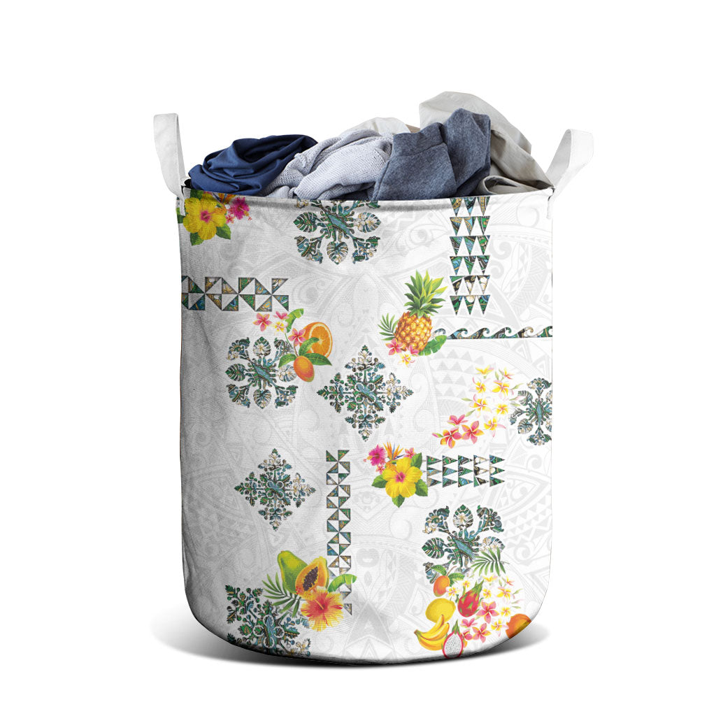 Hawaiian Quilts Laundry Basket Tropical Fruits and Plants LT03 - Polynesian Pride