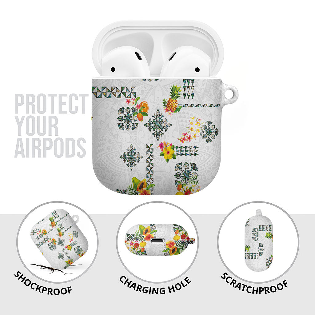 Hawaiian Quilts AirPods Case Tropical Fruits and Plants LT03 - Polynesian Pride