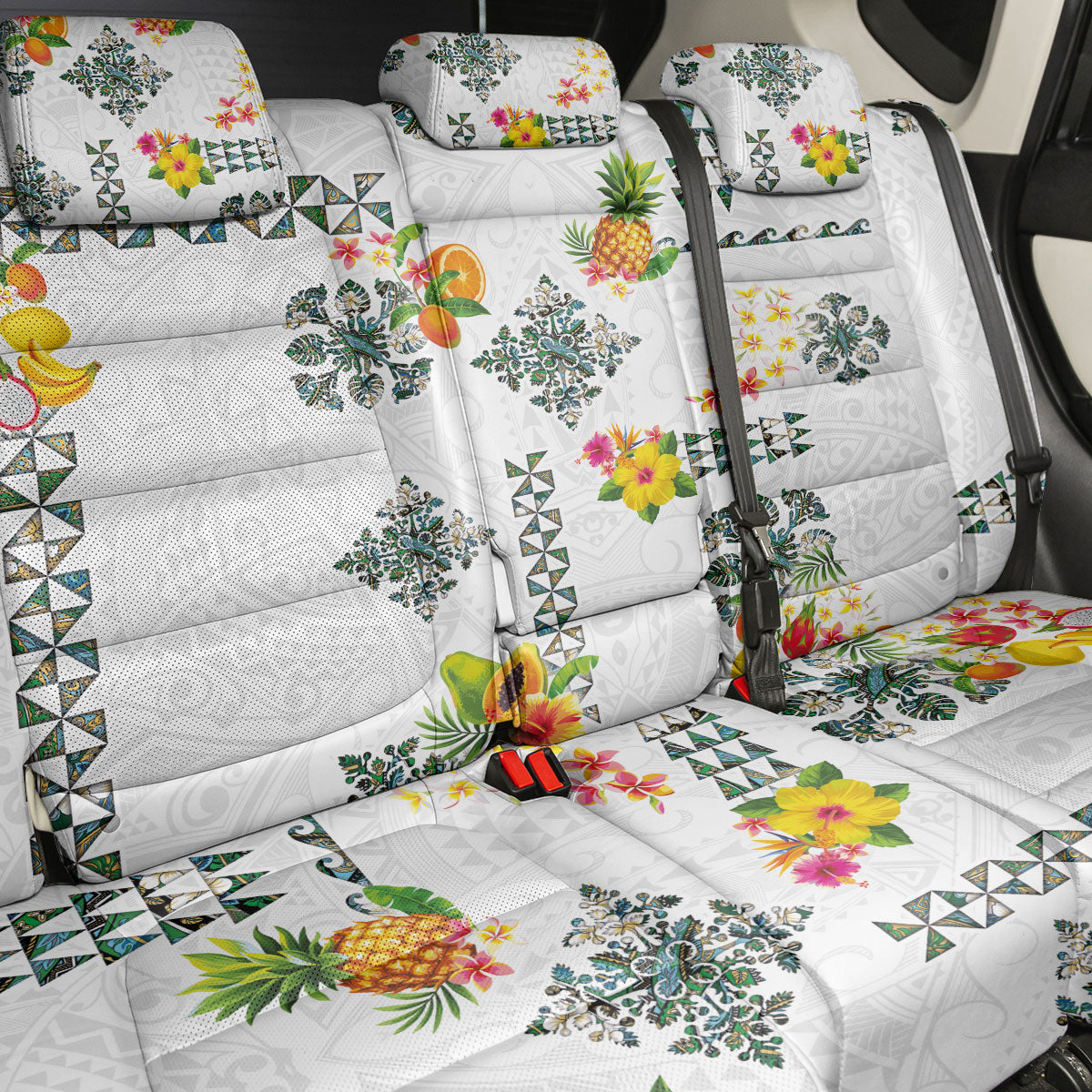Hawaiian Quilts Back Car Seat Cover Tropical Fruits and Plants LT03 - Polynesian Pride