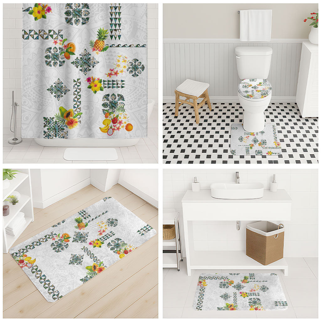 Hawaiian Quilts Bathroom Set Tropical Fruits and Plants LT03 - Polynesian Pride