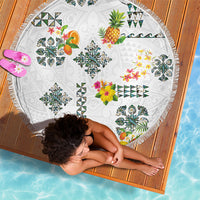 Hawaiian Quilts Beach Blanket Tropical Fruits and Plants LT03 - Polynesian Pride