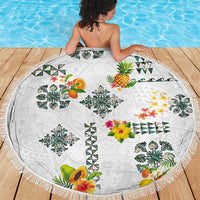 Hawaiian Quilts Beach Blanket Tropical Fruits and Plants LT03 - Polynesian Pride