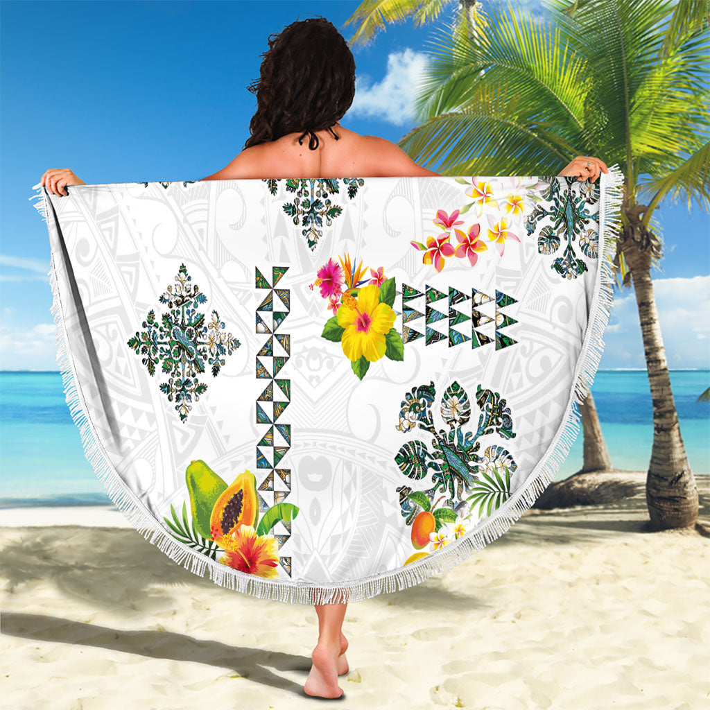 Hawaiian Quilts Beach Blanket Tropical Fruits and Plants LT03 - Polynesian Pride