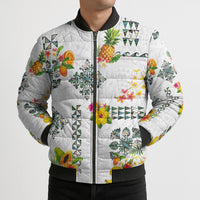 Hawaiian Quilts Bomber Puffer Jacket Tropical Fruits and Plants LT03 - Polynesian Pride