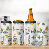 Hawaiian Quilts 4 in 1 Can Cooler Tumbler Tropical Fruits and Plants LT03 - Polynesian Pride