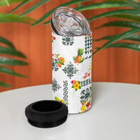Hawaiian Quilts 4 in 1 Can Cooler Tumbler Tropical Fruits and Plants LT03 - Polynesian Pride