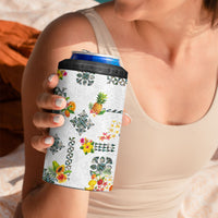 Hawaiian Quilts 4 in 1 Can Cooler Tumbler Tropical Fruits and Plants LT03 - Polynesian Pride