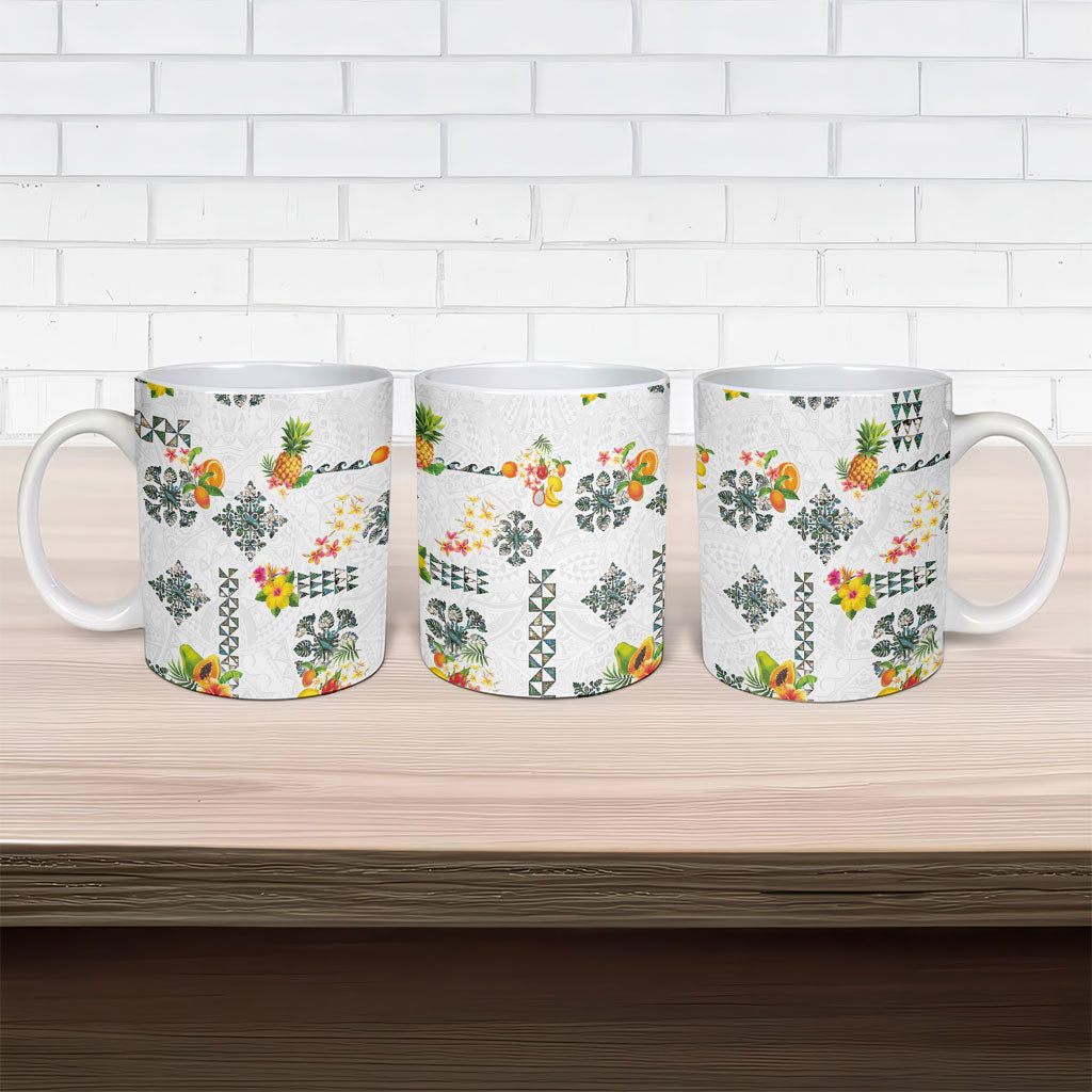 Hawaiian Quilts Ceramic Mug Tropical Fruits and Plants LT03 - Polynesian Pride