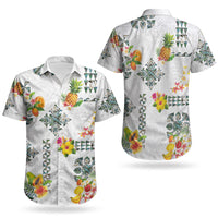 Hawaiian Quilts Couples Matching Summer Maxi Dress and Hawaiian Shirt Tropical Fruits and Plants LT03 - Polynesian Pride