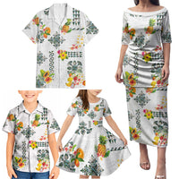 Hawaiian Quilts Family Matching Puletasi and Hawaiian Shirt Tropical Fruits and Plants LT03 - Polynesian Pride