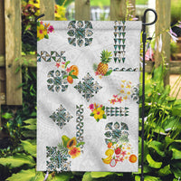 Hawaiian Quilts Garden Flag Tropical Fruits and Plants LT03 Garden Flag White - Polynesian Pride