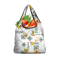 Hawaiian Quilts Grocery Bag Tropical Fruits and Plants LT03 1-pack One Size White - Polynesian Pride