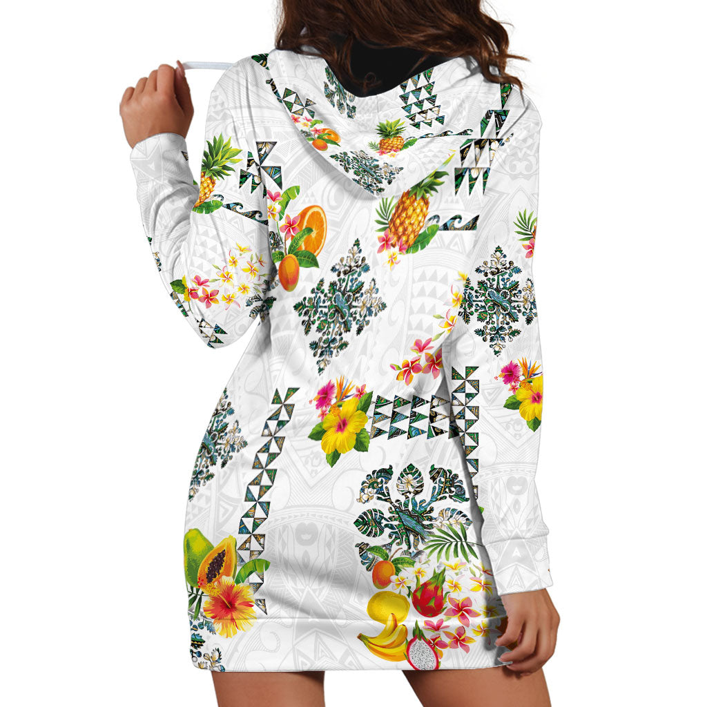 Hawaiian Quilts Hoodie Dress Tropical Fruits and Plants LT03 - Polynesian Pride