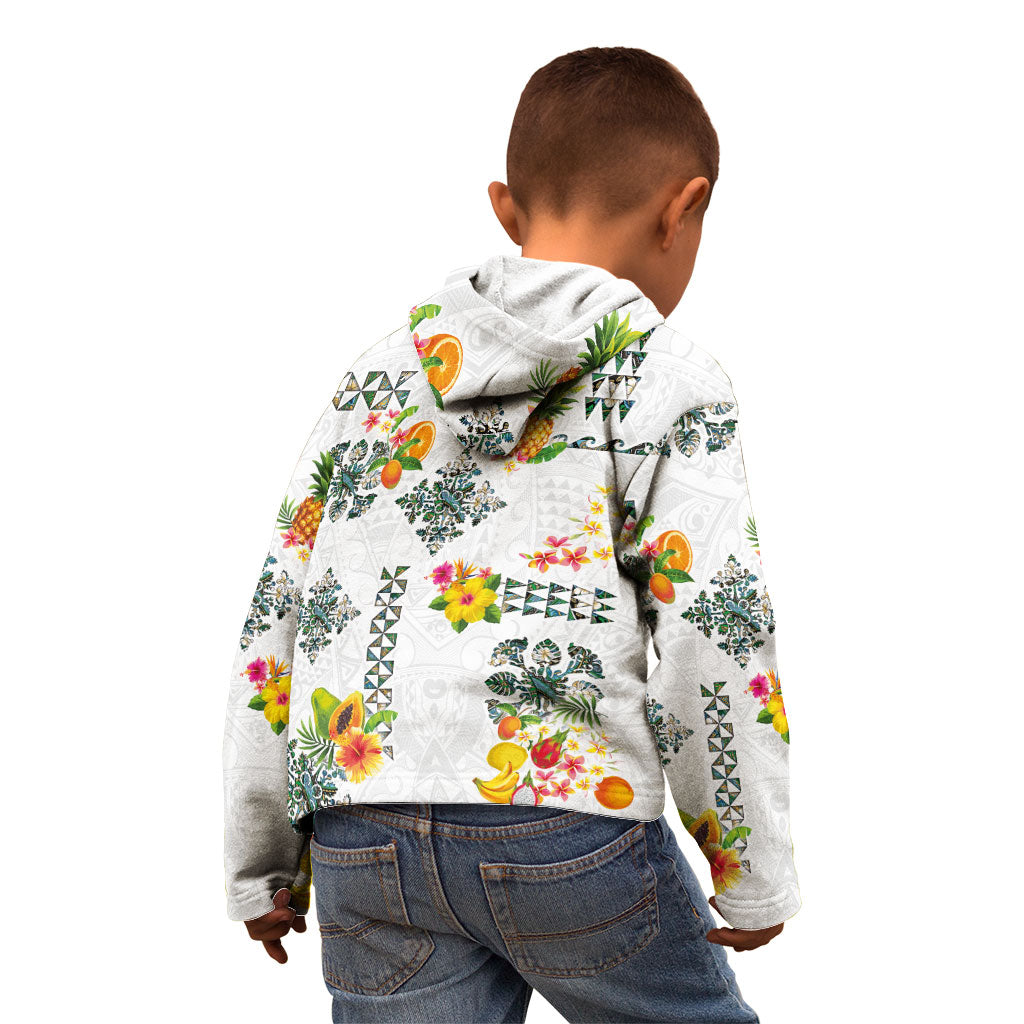 Hawaiian Quilts Kid Hoodie Tropical Fruits and Plants LT03 - Polynesian Pride