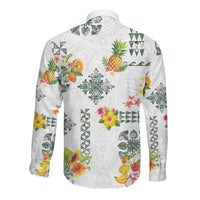 Hawaiian Quilts Long Sleeve Button Shirt Tropical Fruits and Plants LT03 - Polynesian Pride