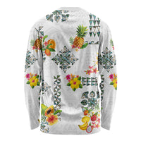 Hawaiian Quilts Long Sleeve Shirt Tropical Fruits and Plants LT03 - Polynesian Pride