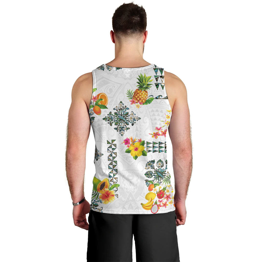 Hawaiian Quilts Men Tank Top Tropical Fruits and Plants LT03 - Polynesian Pride
