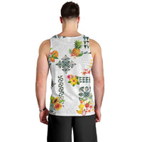 Hawaiian Quilts Men Tank Top Tropical Fruits and Plants LT03 - Polynesian Pride