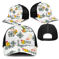 Hawaiian Quilts Mesh Trucker Cap Tropical Fruits and Plants LT03 - Polynesian Pride