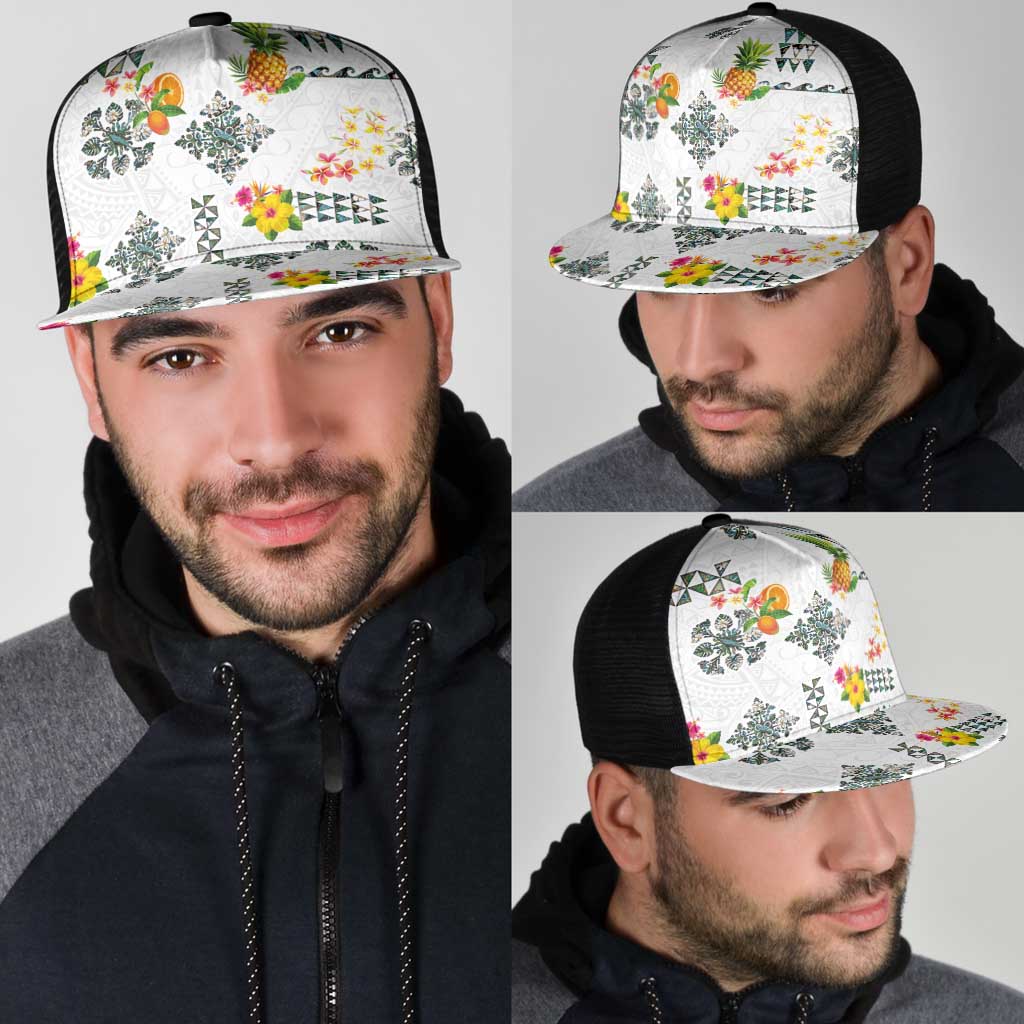 Hawaiian Quilts Mesh Trucker Cap Tropical Fruits and Plants LT03 - Polynesian Pride