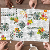 Hawaiian Quilts Puzzle Tropical Fruits and Plants LT03 - Polynesian Pride